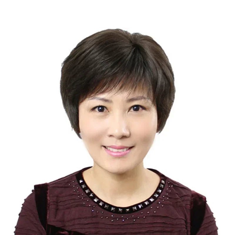 Short Straight Human Hair Wig - Pendo Store
