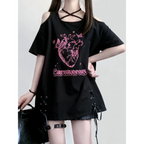 Off Shoulder Bow T-Shirt