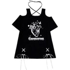 Off Shoulder Bow T-Shirt