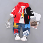 Spring and Autumn Boys Clothing Set Girls' Spring and Autumn Leisure Three piece Set Infant and Young Children's Clothing - Pendo Store