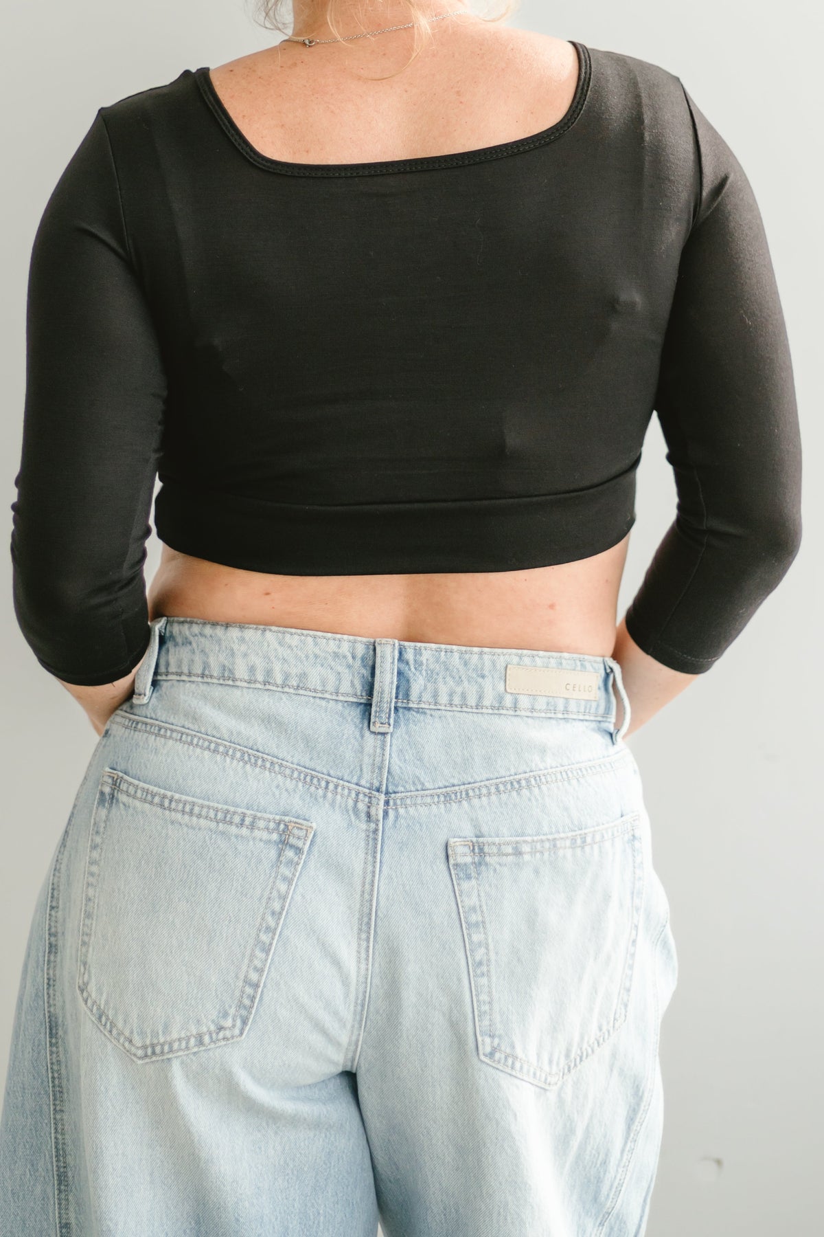 Square Neck 3/4 Sleeve - Pendo Store