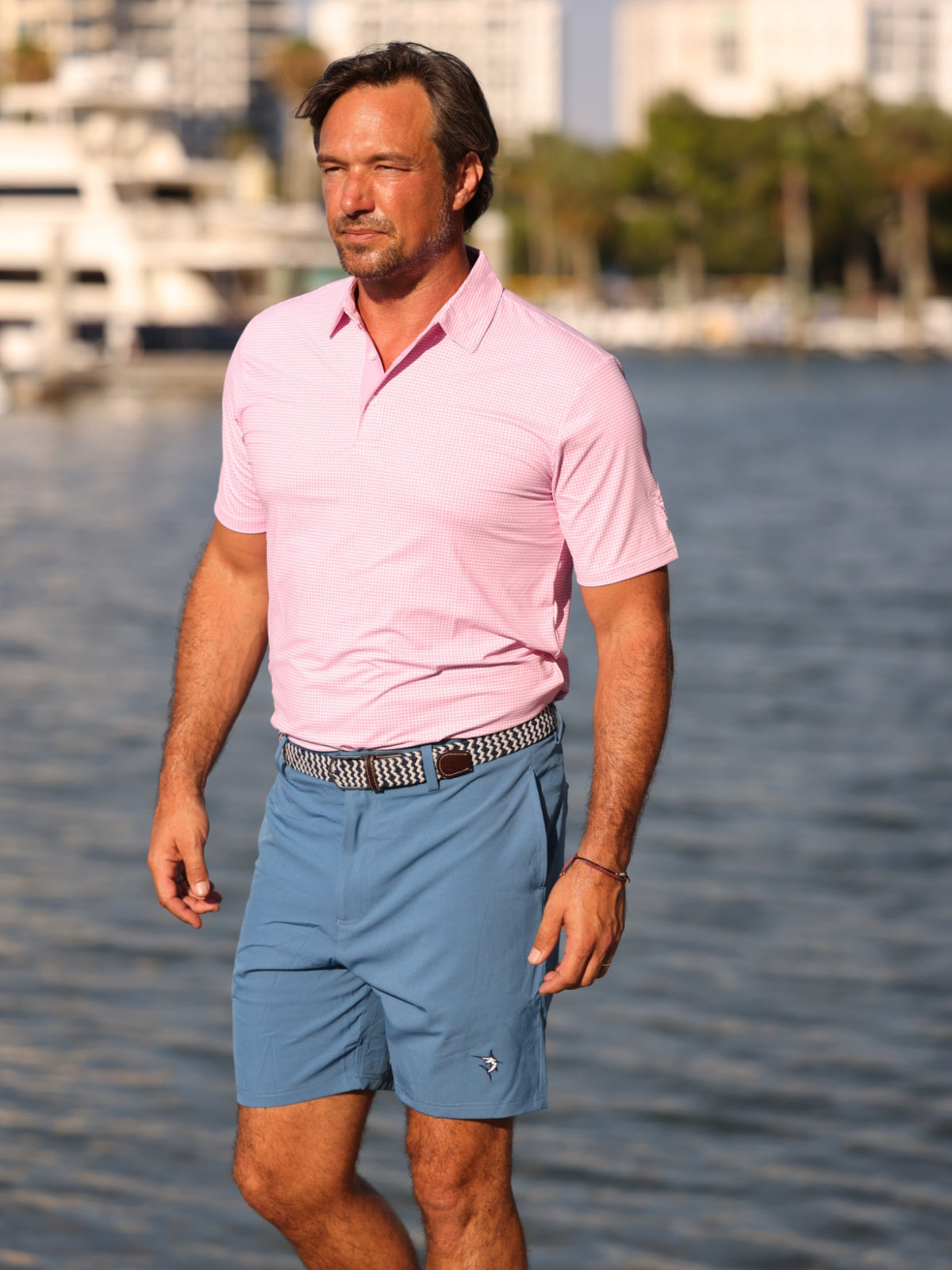 Steel Blue Performance Shorts - Pendo Store