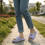 Summer Fashion Men's Slippers Printting Little Bear Sandals Indoor Bathroom Non-slip Soft Women Dormitory Casual Shoes Couple - Pendo Store