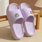 Summer Fashion Men's Slippers Printting Little Bear Sandals Indoor Bathroom Non-slip Soft Women Dormitory Casual Shoes Couple - Pendo Store