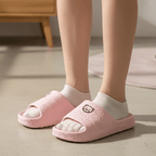Summer Fashion Men's Slippers Printting Little Bear Sandals Indoor Bathroom Non-slip Soft Women Dormitory Casual Shoes Couple - Pendo Store