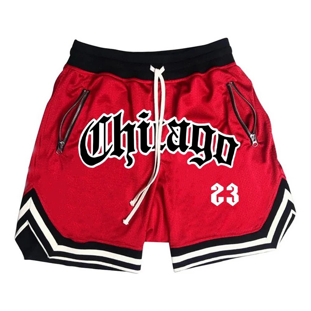 Summer New Men's Sports Fitness Shorts Men Basketball Game Training Running Casual Loose Quick-Drying Five-Point Pants - Pendo Store