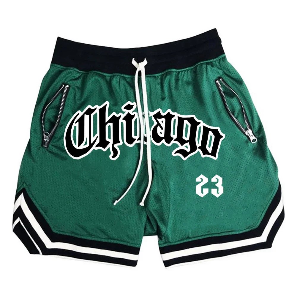 Summer New Men's Sports Fitness Shorts Men Basketball Game Training Running Casual Loose Quick-Drying Five-Point Pants - Pendo Store