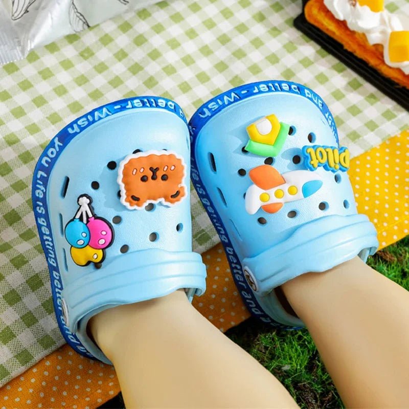 Summer Sandals, Girls, Kids, Baby Boys, Cartoon Sandals, Flat Heel, Soft Slippers, Garden Shoes - Pendo Store