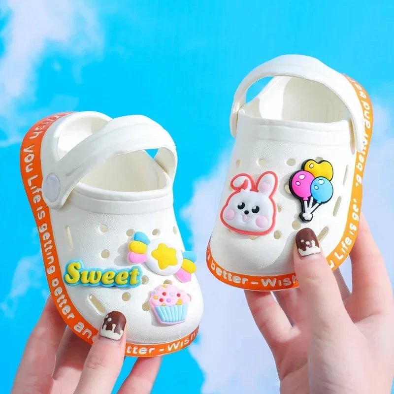 Summer Sandals, Girls, Kids, Baby Boys, Cartoon Sandals, Flat Heel, Soft Slippers, Garden Shoes - Pendo Store