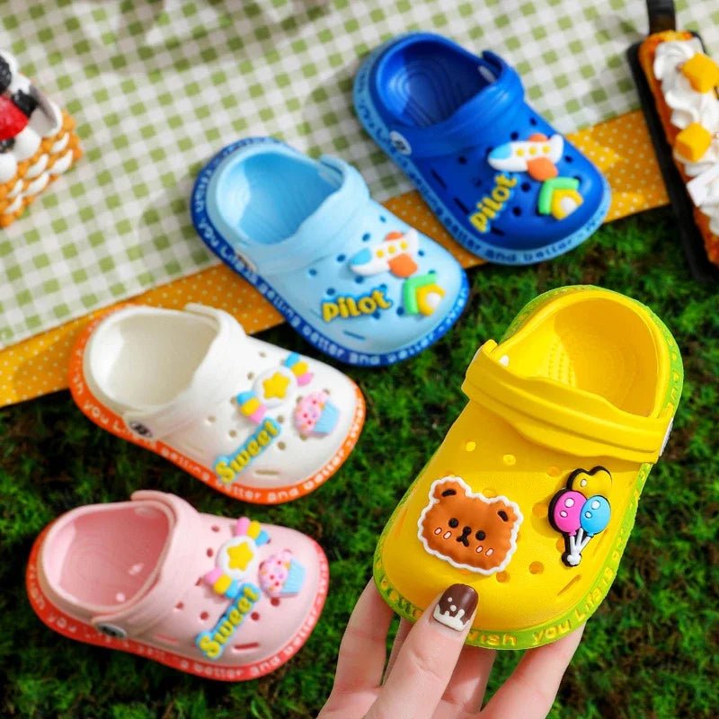 Summer Sandals, Girls, Kids, Baby Boys, Cartoon Sandals, Flat Heel, Soft Slippers, Garden Shoes - Pendo Store