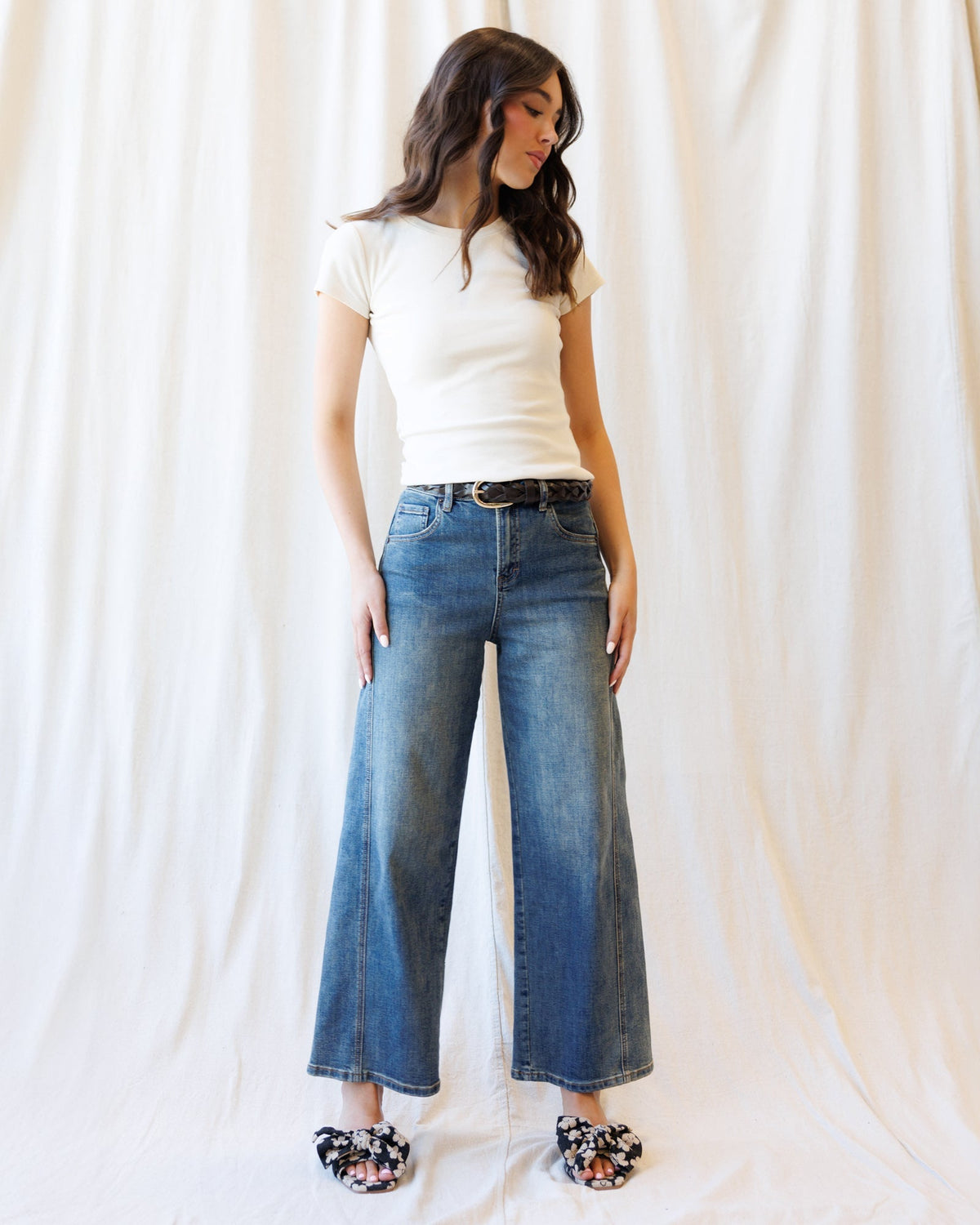 Super High Ankle Wide Leg Flattering Seam - Pendo Store