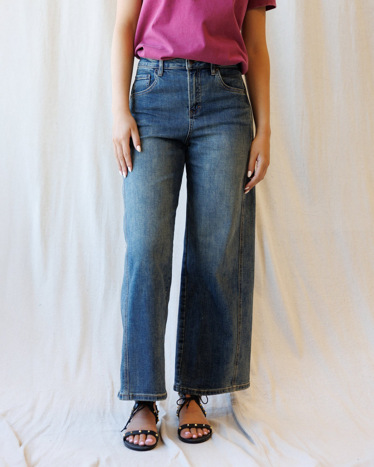 Super High Ankle Wide Leg Flattering Seam - Pendo Store