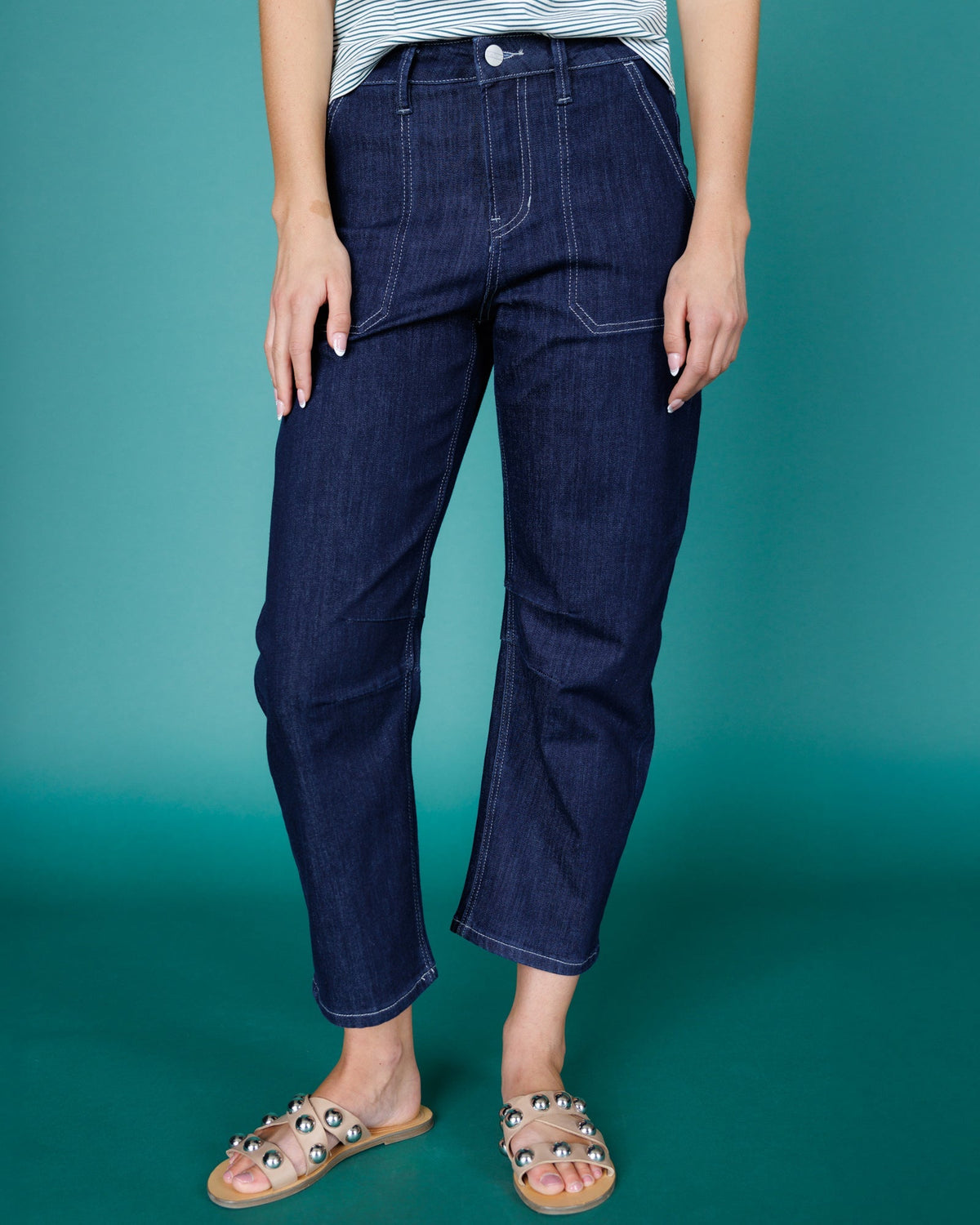 Super High Rise Barrel-Leg Jeans - Pendo Store