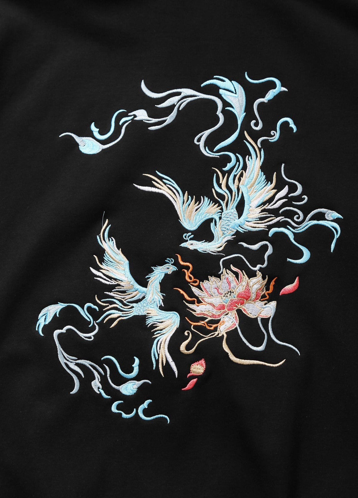 SW9010 Blue Phoenix Embroidery Sweater - Pendo Store