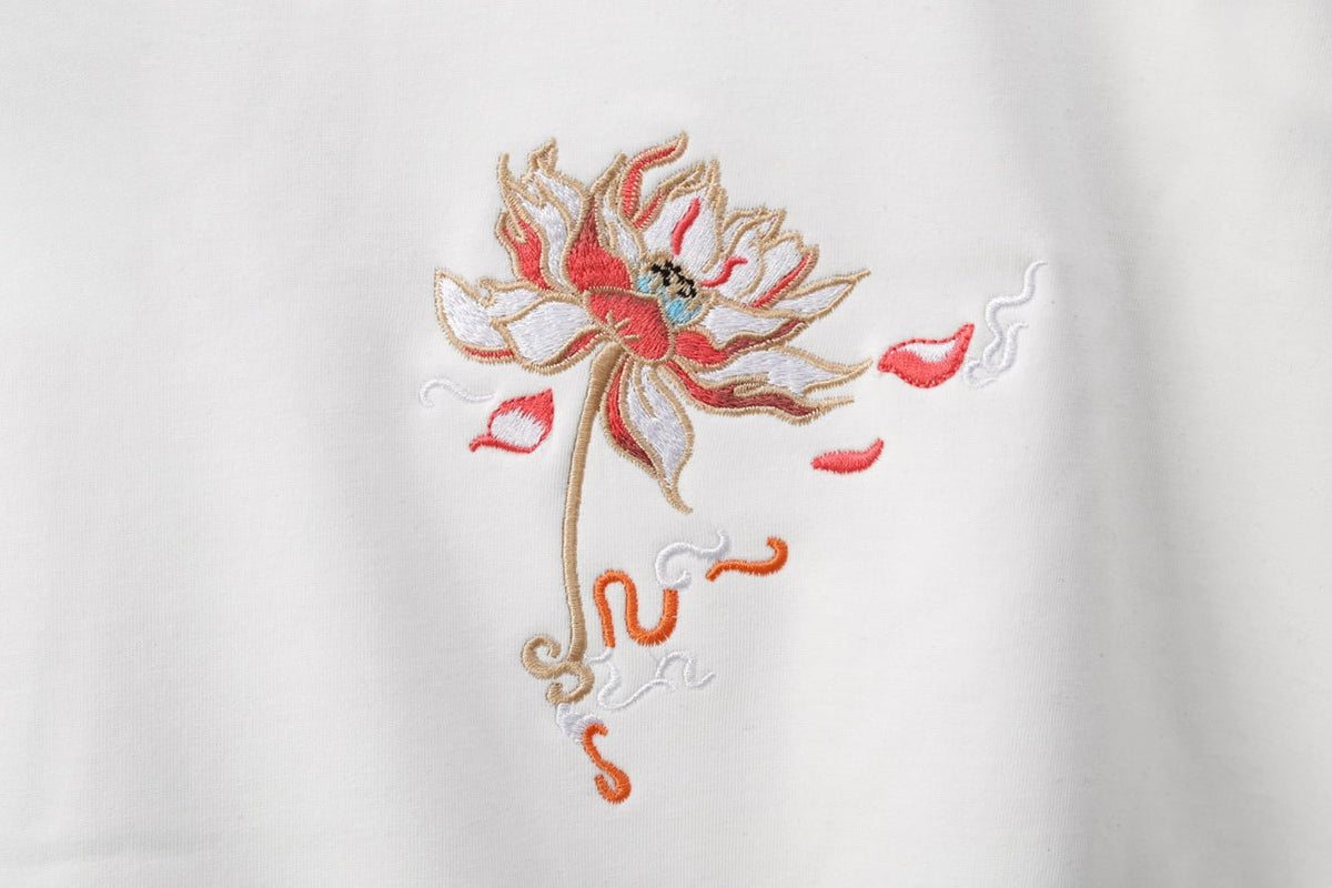 SW9010 Blue Phoenix Embroidery Sweater - Pendo Store