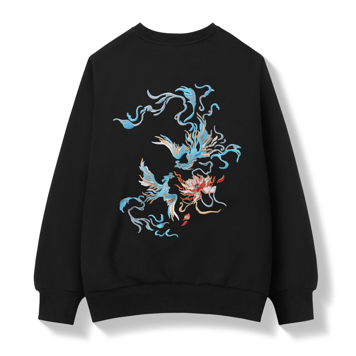SW9010 Blue Phoenix Embroidery Sweater - Pendo Store