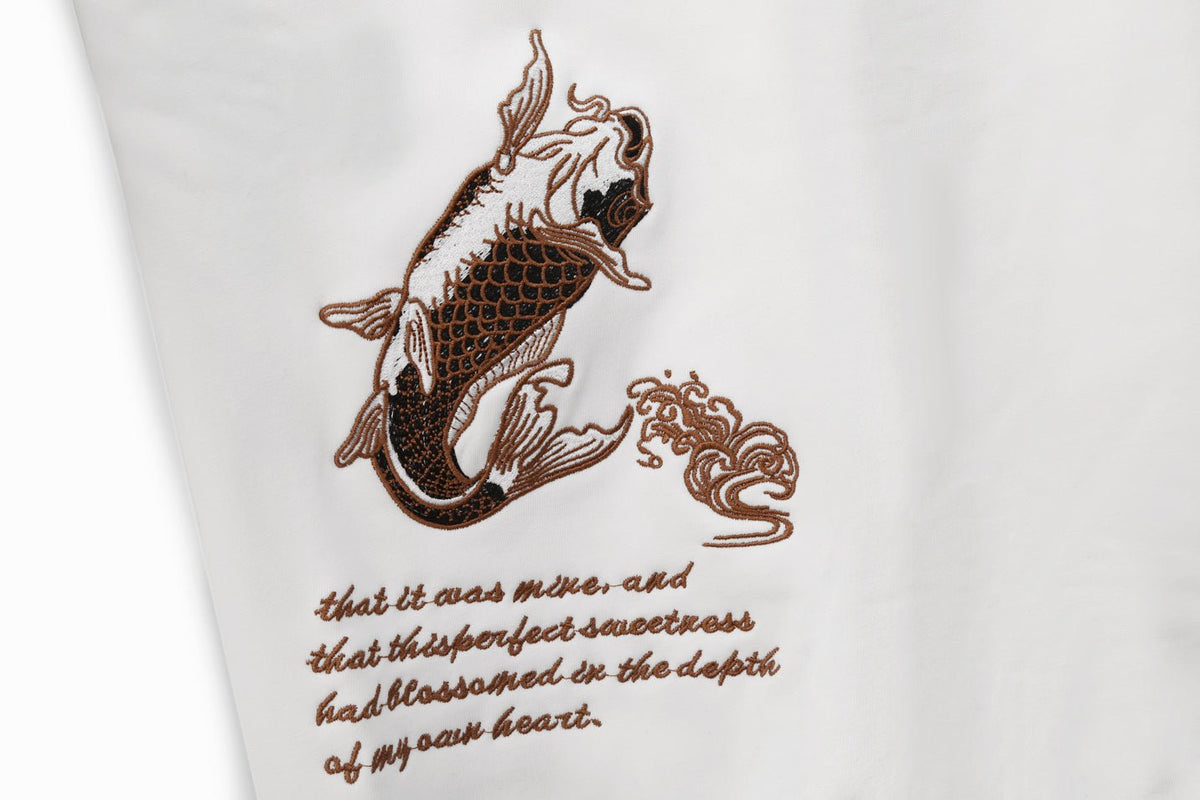 SW9014 Destiny Koi Embroidery Sweater - Pendo Store