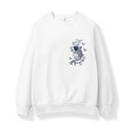 SW9015 Blue Koi Embroidery Sweater - Pendo Store