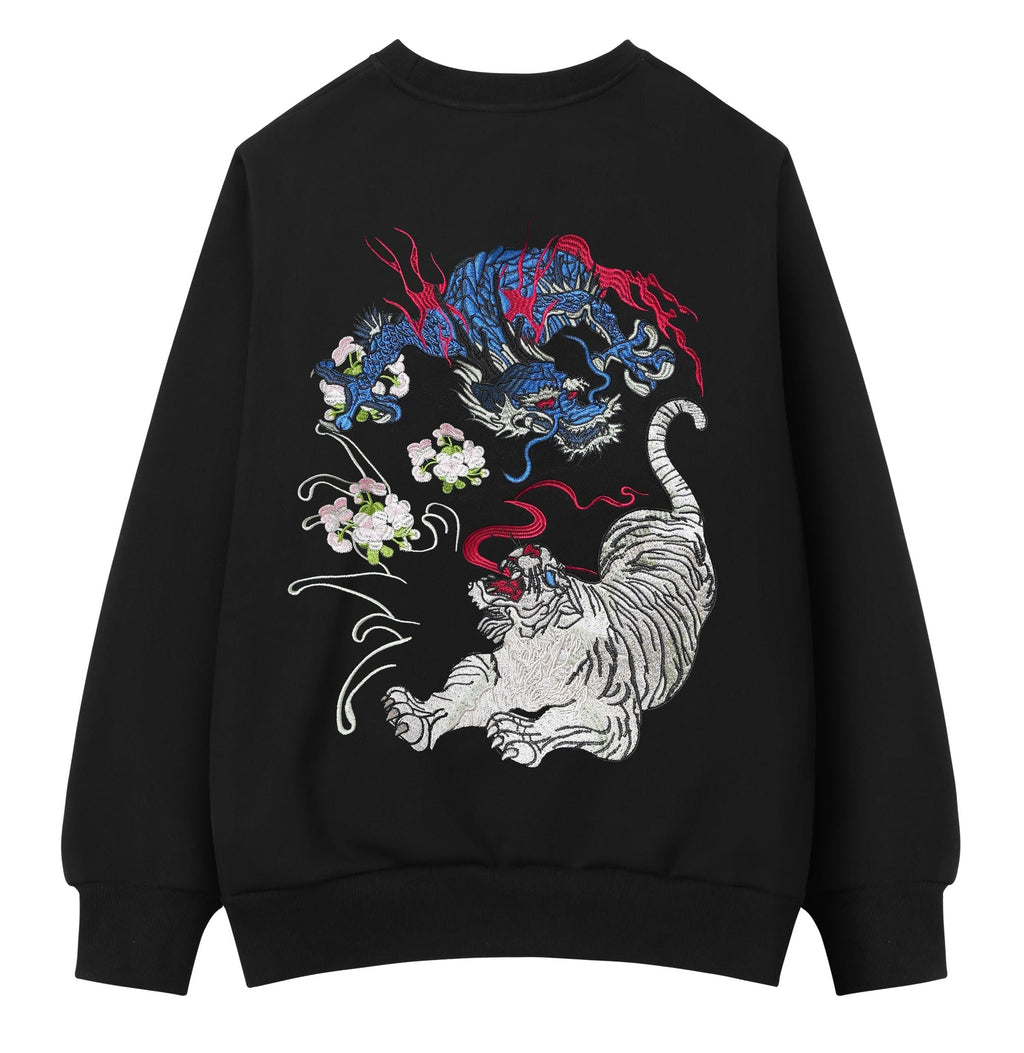 SW9977 War of Beasts Embroidered Sweater - Pendo Store