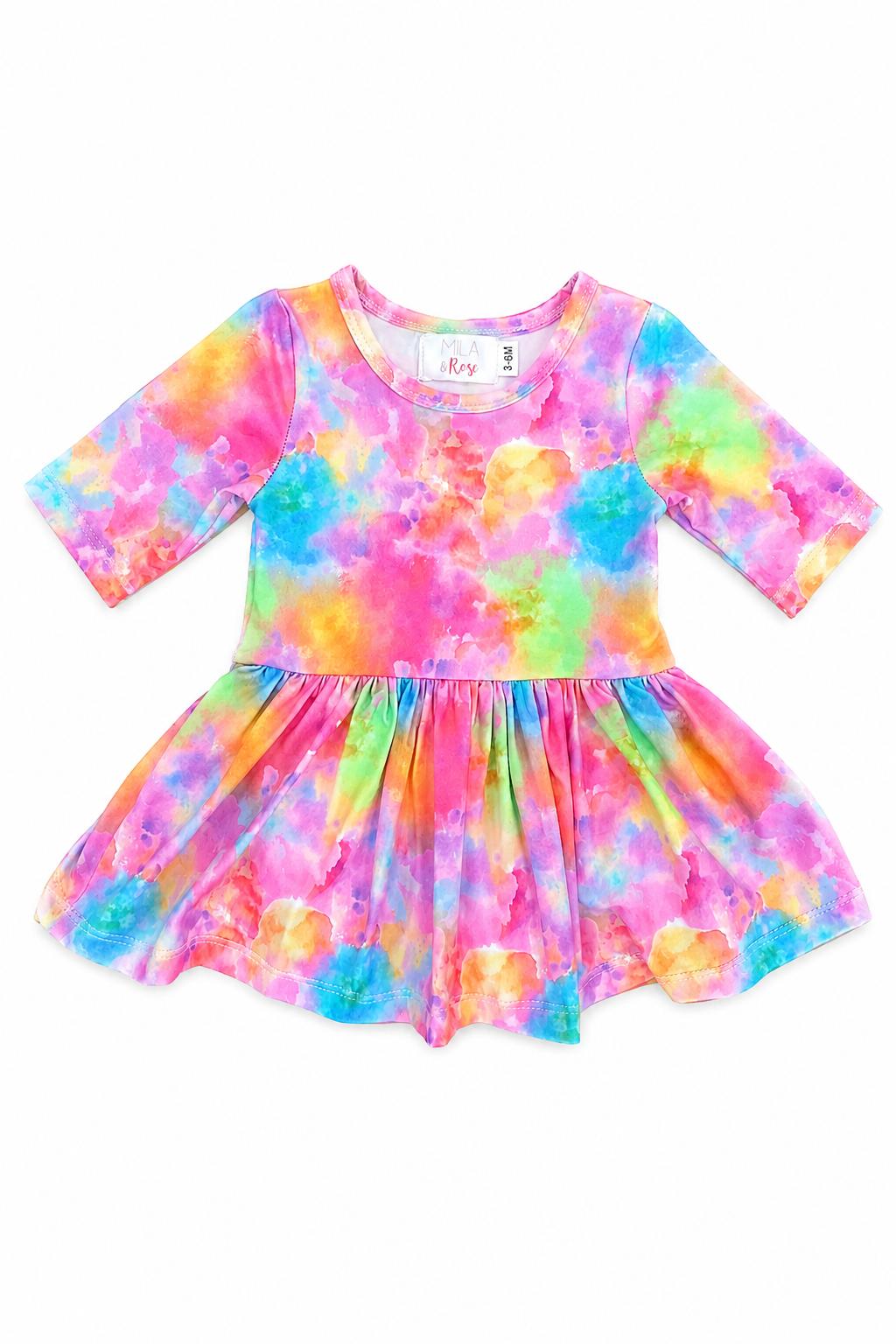 Swirly Whirly 3/4 Sleeve Twirl Bodysuit - Pendo Store