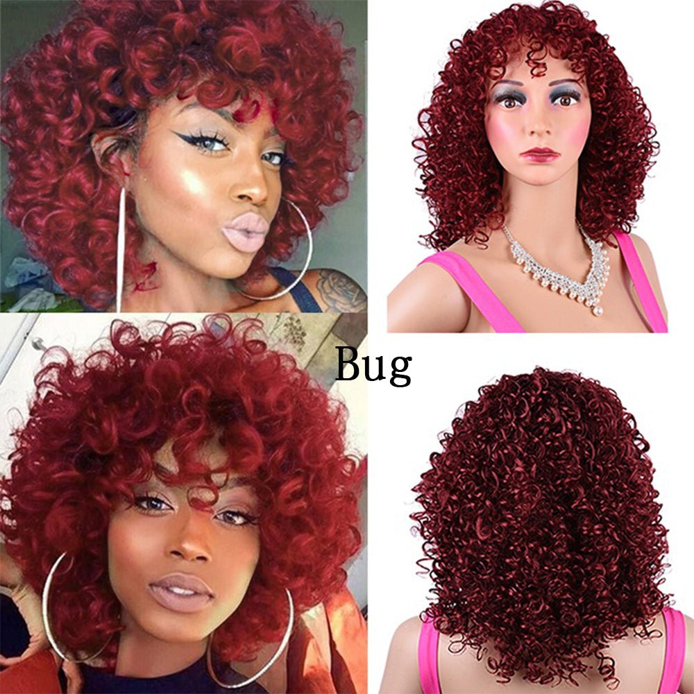 Synthetic Afro Curly Wig African Wigs For Black Women - Pendo Store