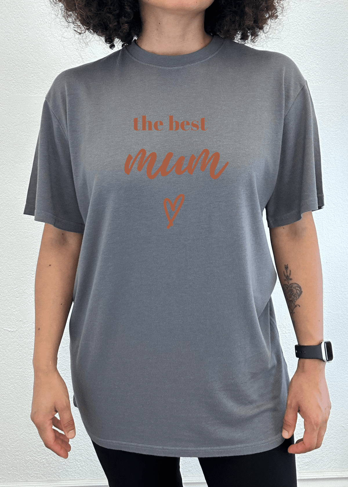 The Best Mum Unisex Bamboo Viscose/Organic Cotton Short Sleeve Graphic T-Shirt - Pendo Store