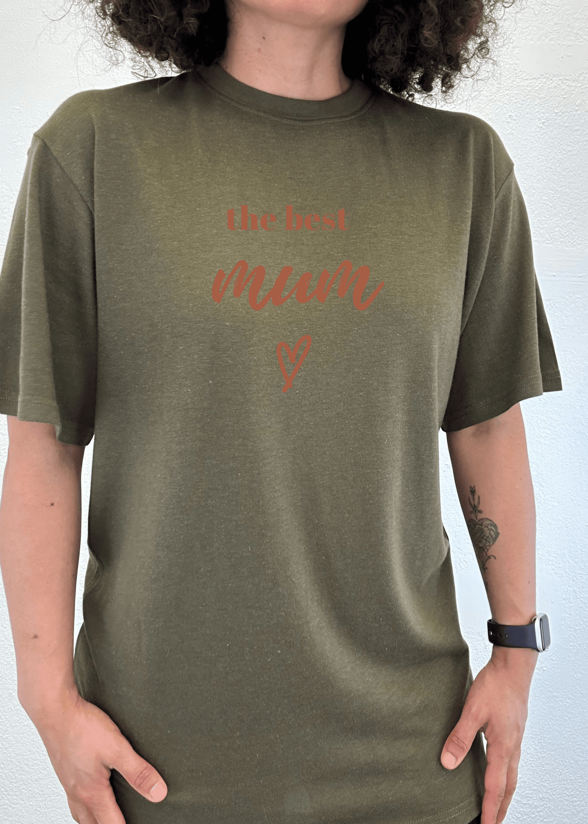 The Best Mum Unisex Bamboo Viscose/Organic Cotton Short Sleeve Graphic T-Shirt - Pendo Store