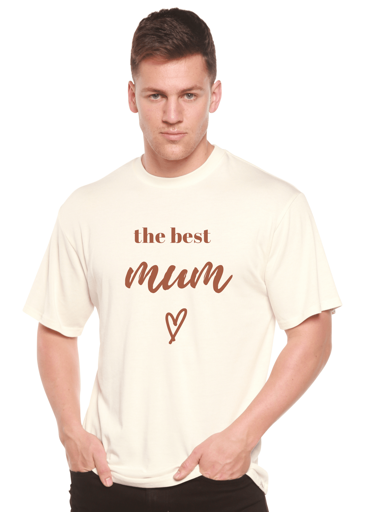 The Best Mum Unisex Bamboo Viscose/Organic Cotton Short Sleeve Graphic T-Shirt - Pendo Store