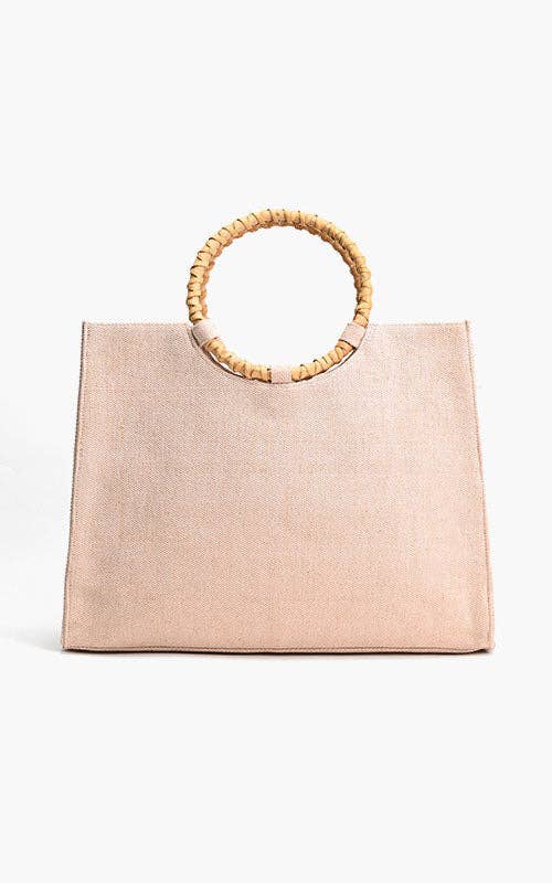 Tropical Pink Flamenco Embellished Tote – Artisanal Elegance - Pendo Store