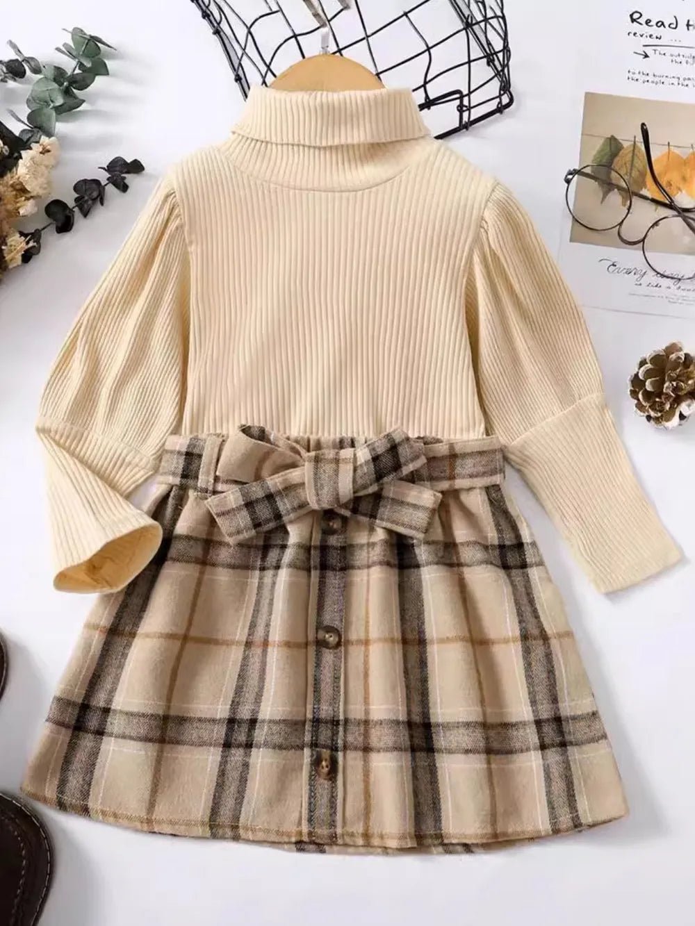 Turtleneck Long Sleeve Top and Skirt Set - Pendo Store