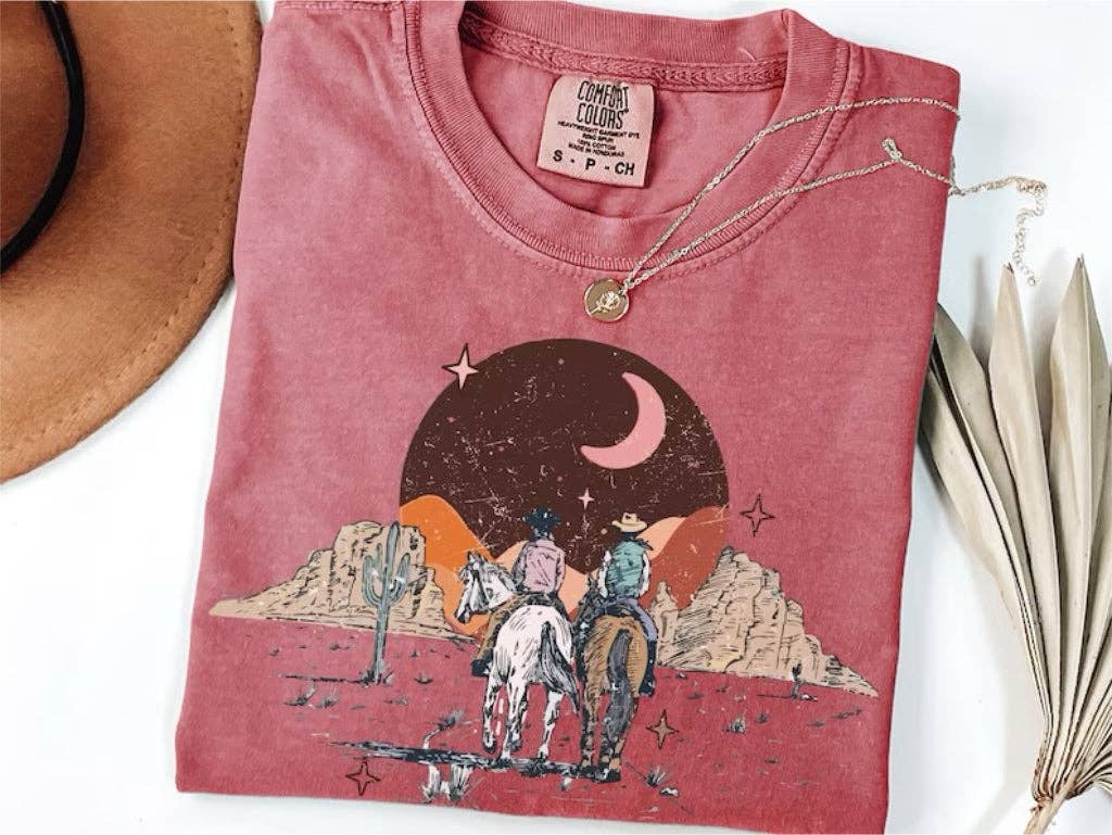 Vintage Western Boho Graphic Tee - Pendo Store