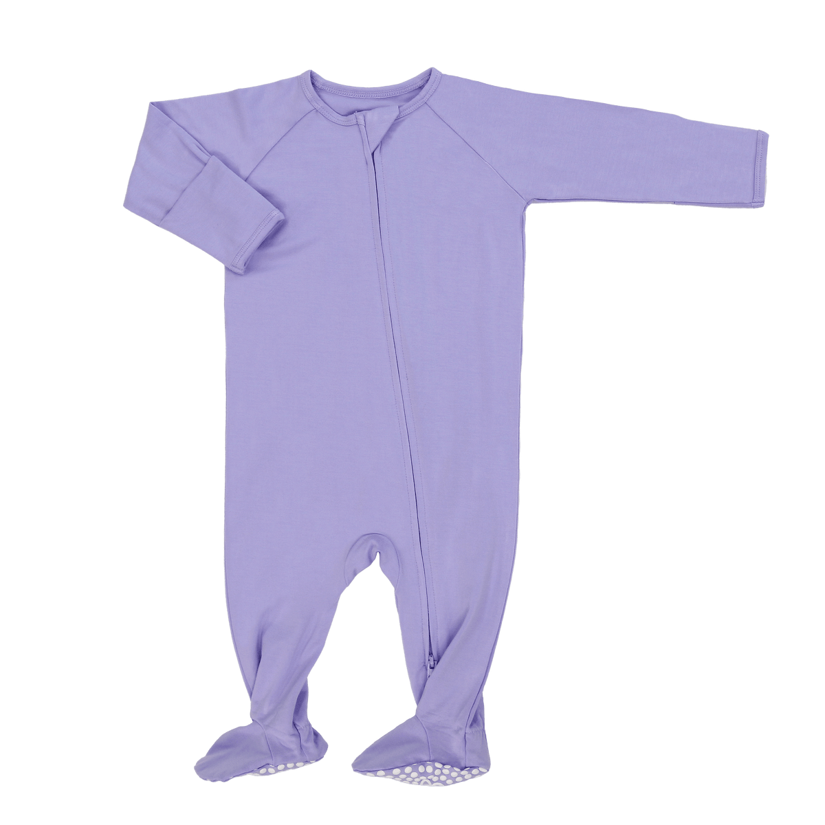 Violets Are Violet Zipper Footie - Pendo Store