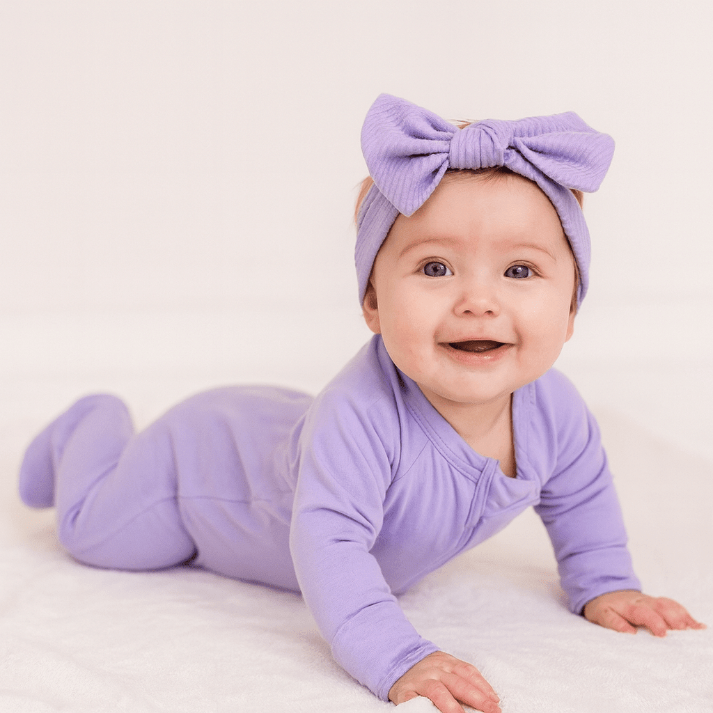 Violets Are Violet Zipper Footie - Pendo Store