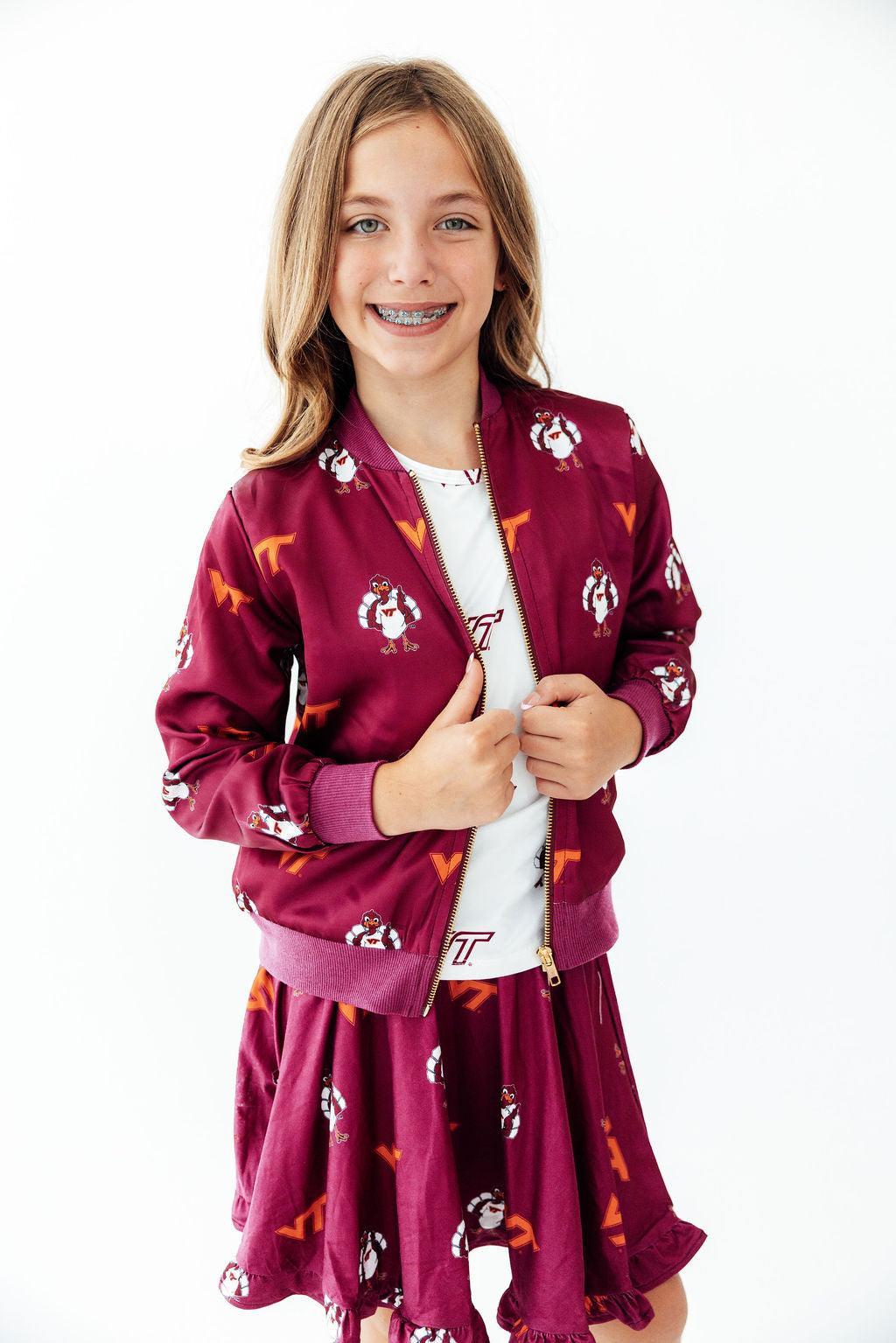 Virginia Tech Maroon Hokie Ruffle Twirl Skort - Pendo Store