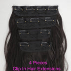 Voluminous Brown-Blonde Clip-In Extensions: 60.96 cm Wavy & Curly Synthetic Hair Set - Pendo Store