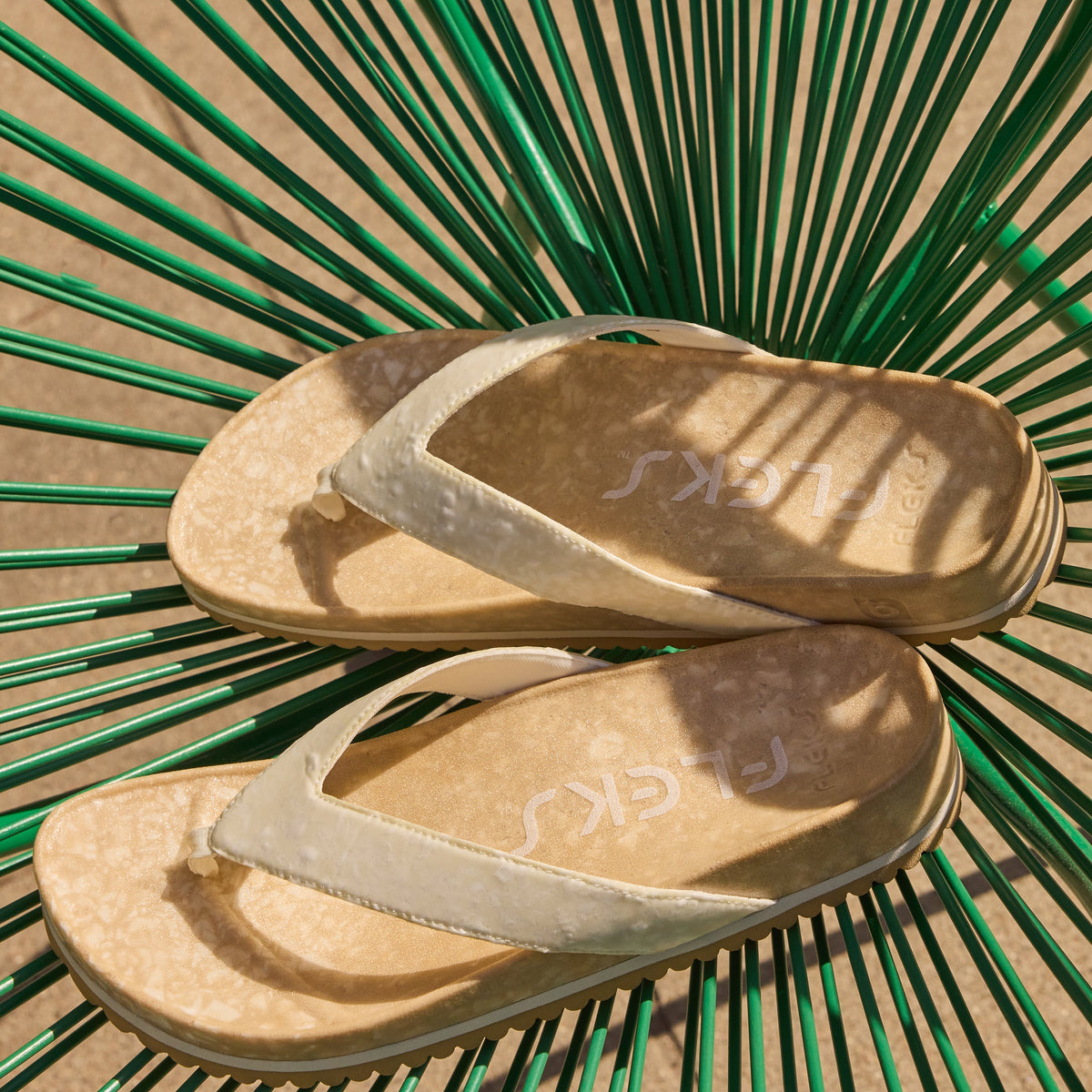 West Beach Flip Flop - Oatmeal - Pendo Store