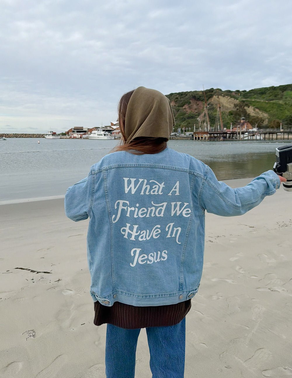 What a Friend In Jesus Denim Jacket - Pendo Store