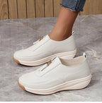 White Casual Flat Sneakers - Pendo Store