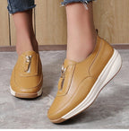 White Casual Flat Sneakers - Pendo Store