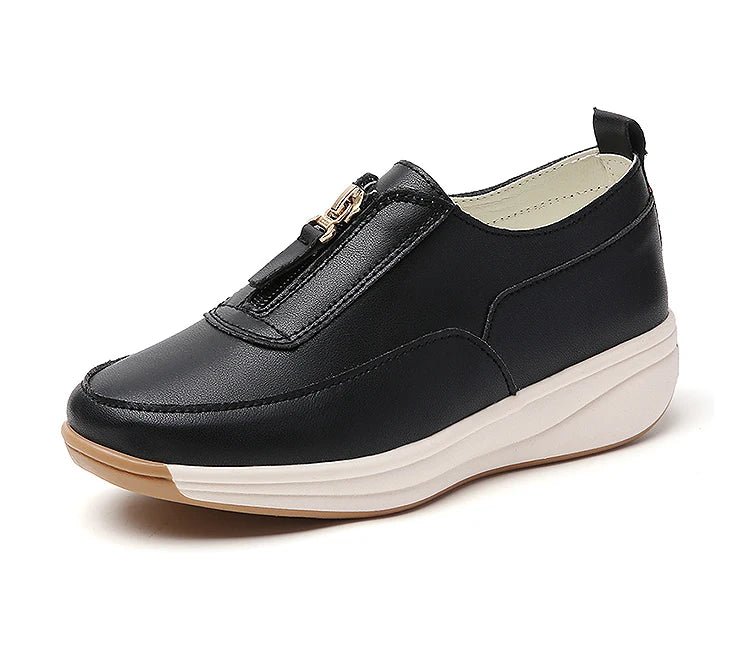 White Casual Flat Sneakers - Pendo Store