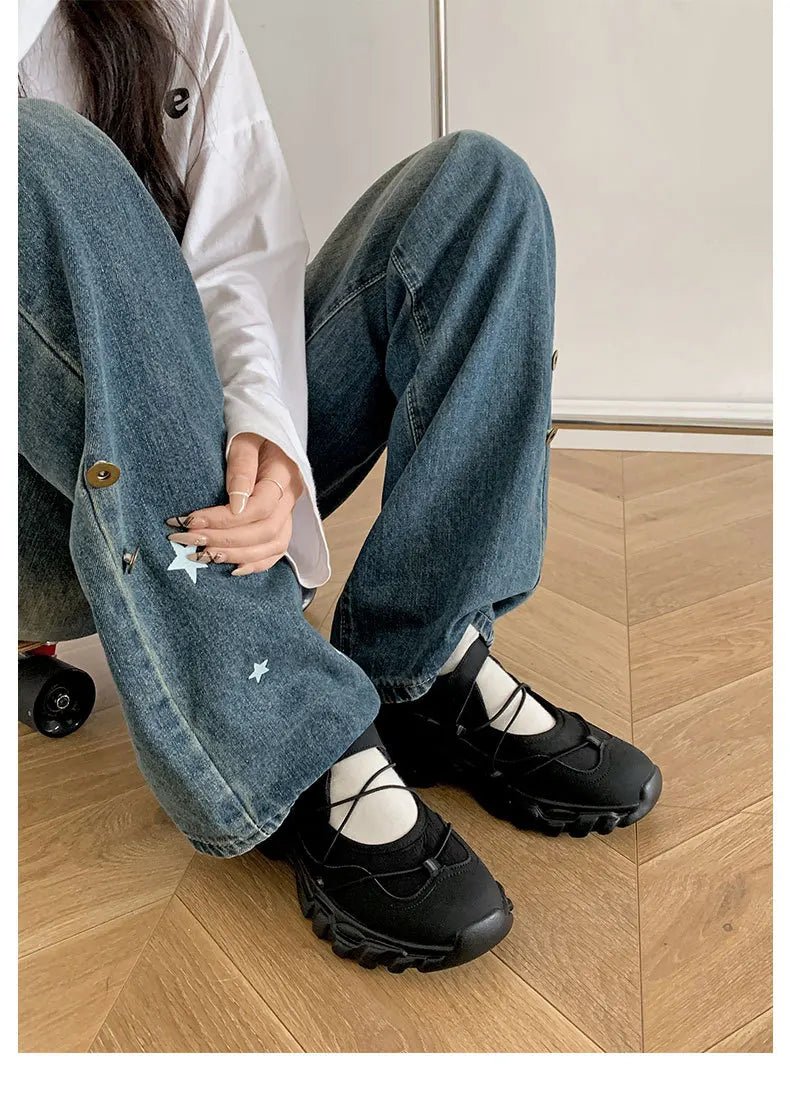 White Platform Casual Sneakers - Pendo Store
