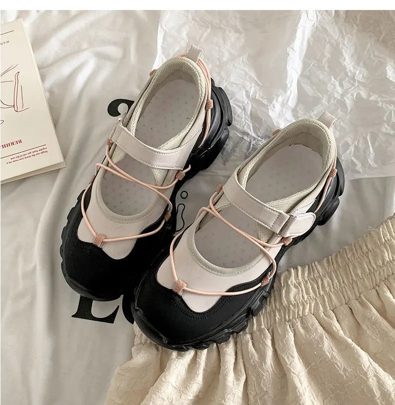 White Platform Casual Sneakers - Pendo Store