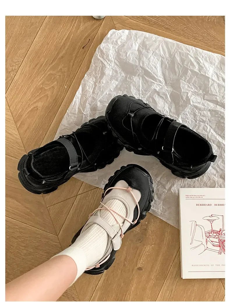 White Platform Casual Sneakers - Pendo Store