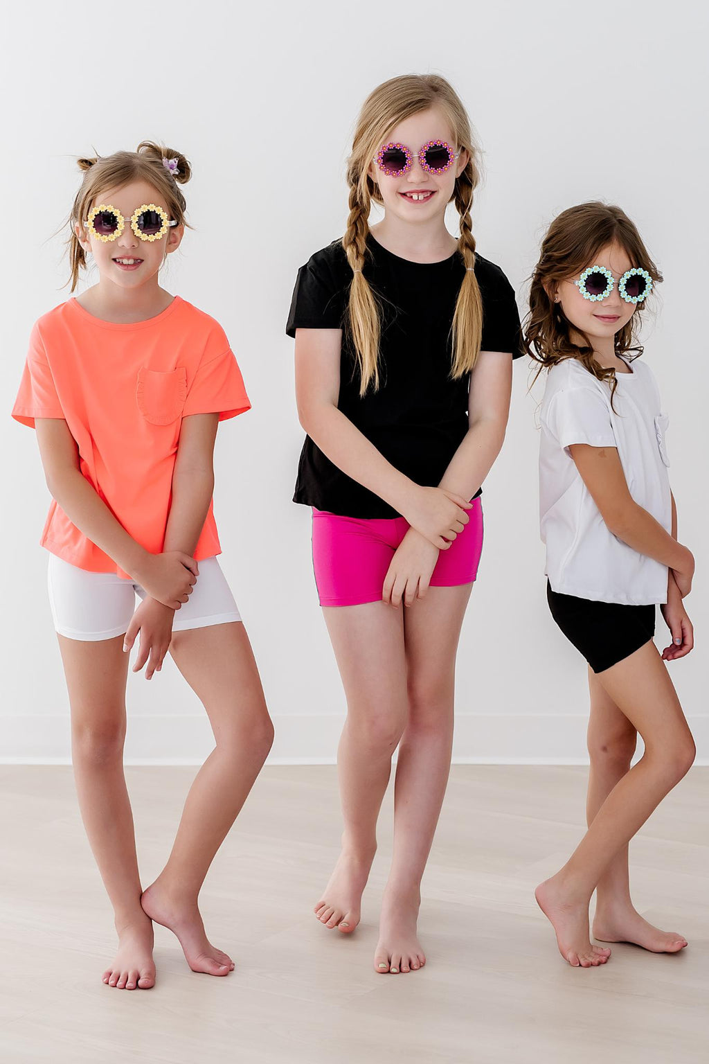 White Twirl Shorts - Pendo Store