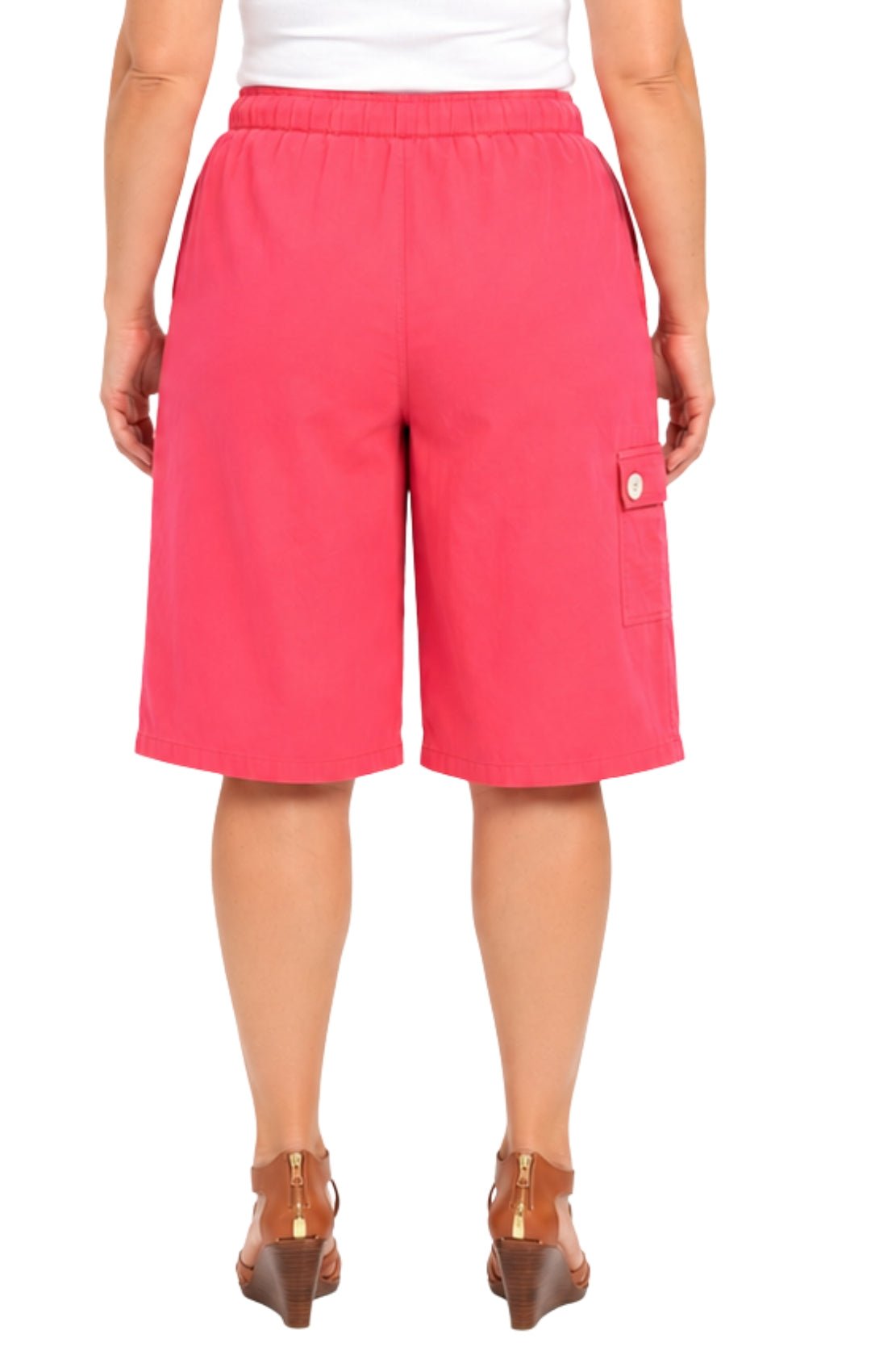 Women's 100% Calcutta Cotton Split Skirt Culottes with Cargo Pockets - Pendo Store