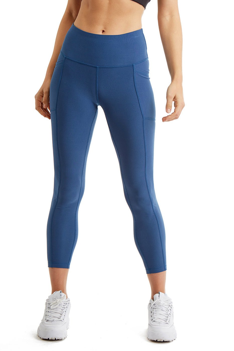 Women's 7/8 Leggings with Side Phone Pockets — Compression Double Knit - Pendo Store