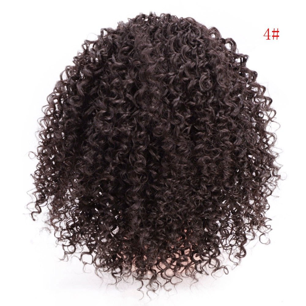 Women's African Drawstring Stretch Small Curly Wig - Pendo Store