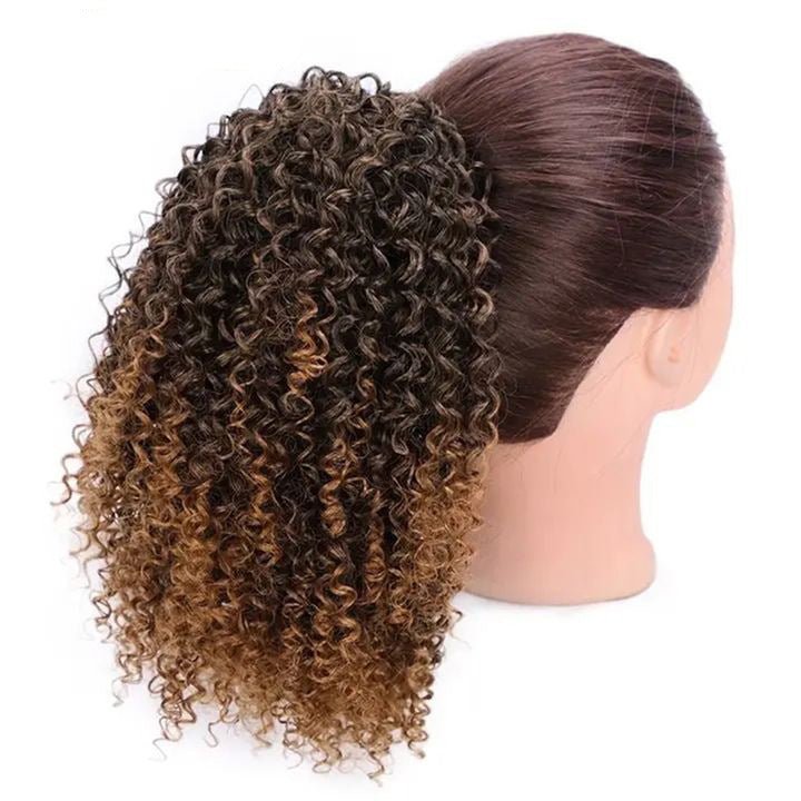 Women's African Drawstring Stretch Small Curly Wig - Pendo Store