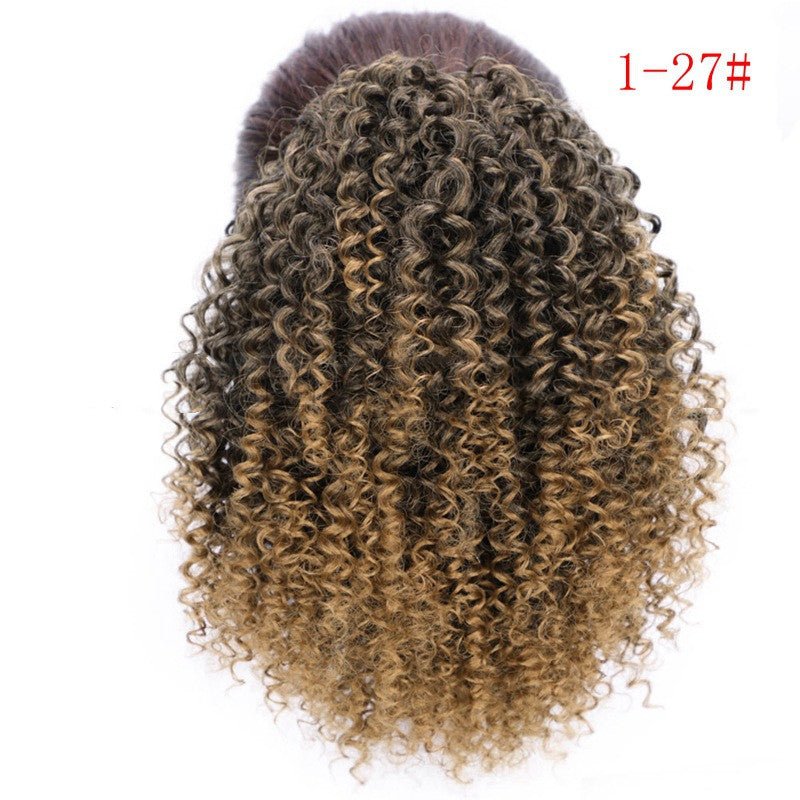 Women's African Drawstring Stretch Small Curly Wig - Pendo Store