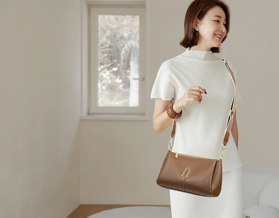 Women's Bag Handbag Fashion Female Messenger Phone Bag 2024 Luxury Cow Leather Women Shoulder Crossbody Bag - Pendo Store